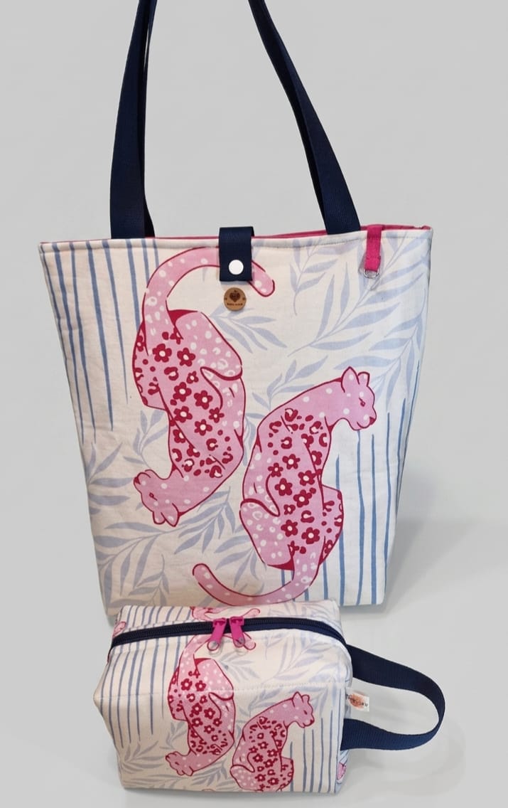 Bolsa Tiê *Kit* Onça Rosa - Imagem 2